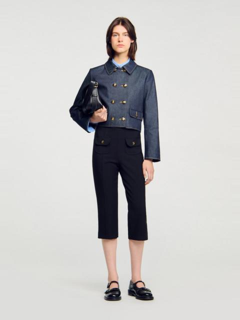 Sandro DENIM TAILORED JACKET