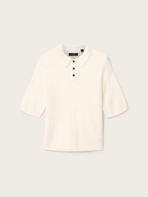 ALLSAINTS CYCLONE SHORT SLEEVE CABLE POLO