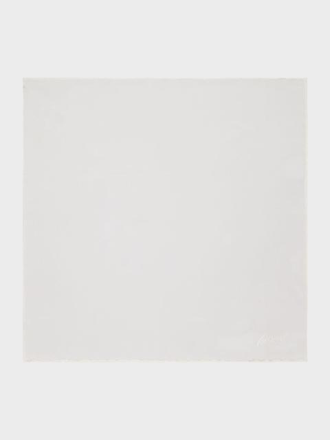 Brioni Men's Hand-Rolled Silk Pocket Square