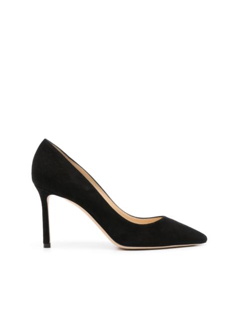 90mm suede pumps