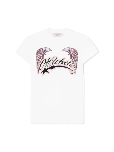 Off-White Swarovski Double Eagle Slim Tee