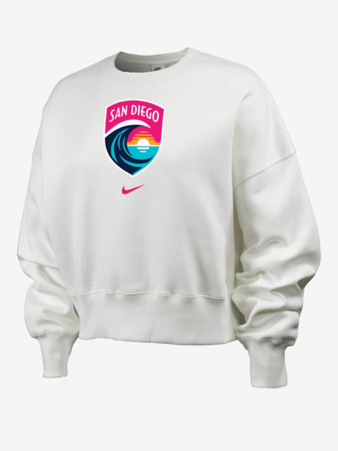 San Diego Wave FC Phoenix Fleece Nike Women's NWSL Crew-Neck Sweatshirt