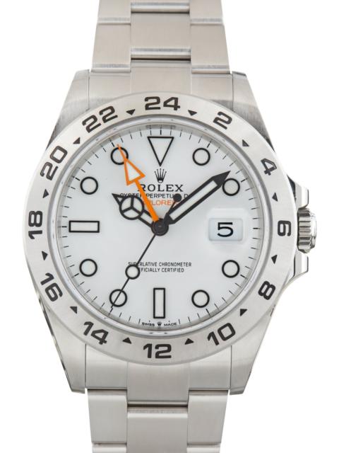 ROLEX Used Rolex Explorer II White Polar Dial 226570