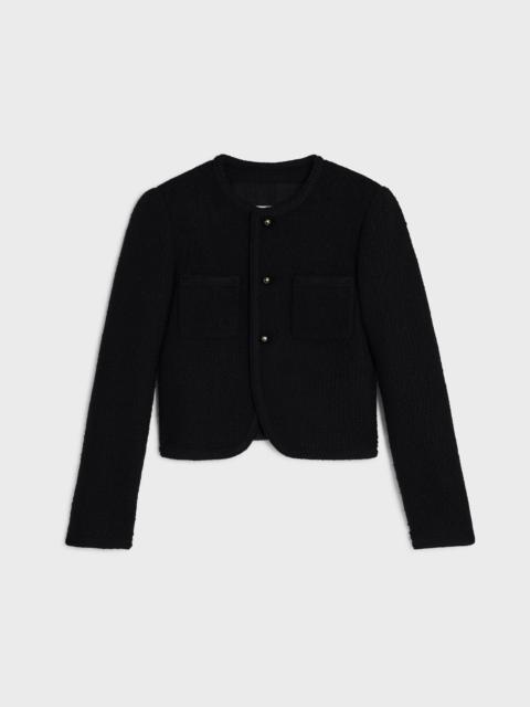 CELINE chasseur jacket IN wool natté