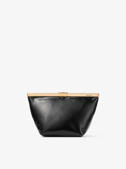 JIMMY CHOO Ganache
Black Biker Leather Clutch Bag