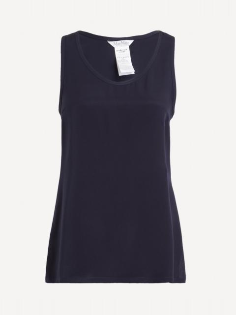 Max Mara Pavido Silk Crepe de Chine Top