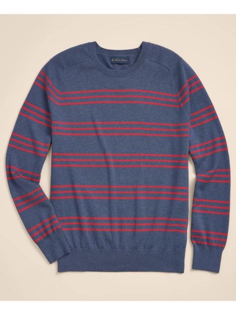 Brooks Brothers Supima® Cotton Heathered Stripe Sweater