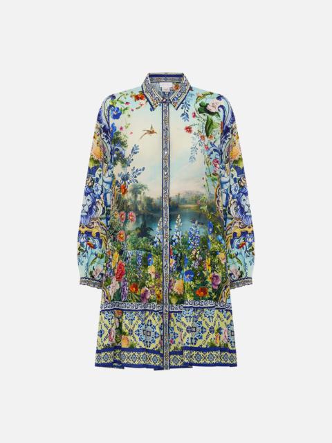 CAMILLA LONG SLEEVE TIERED SHORT DRESS