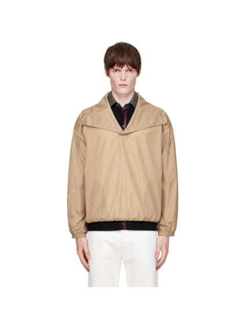 Marni Beige Nylon Funnel Neck Jacket