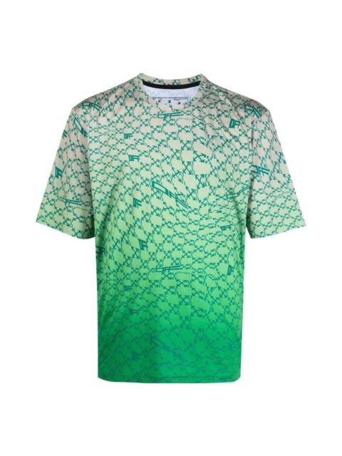 Off-White Off-White Arrows Print Ombr Effect Tee OMVA034F22FAB0015055