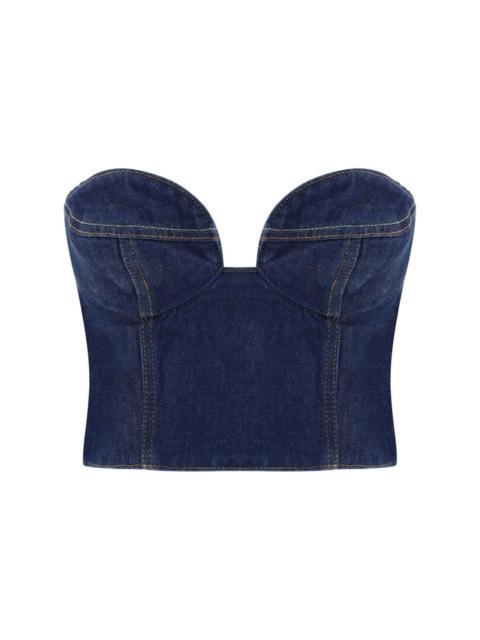 MAGDA BUTRYM denim corset top