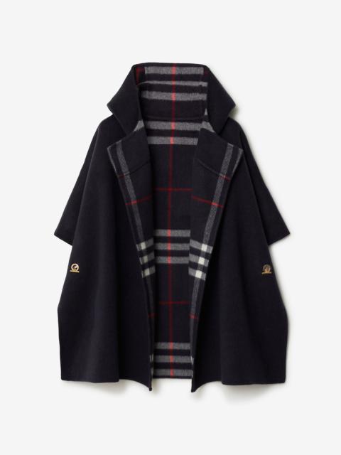 Burberry Cashmere Reversible Hooded Cape