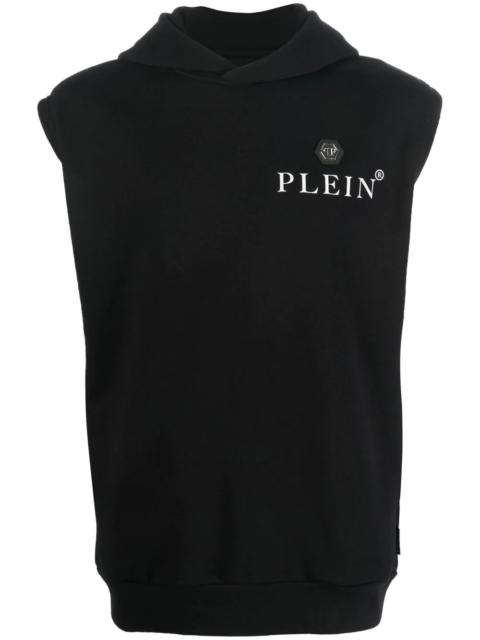 PHILIPP PLEIN Hexagon logo-print hoodie