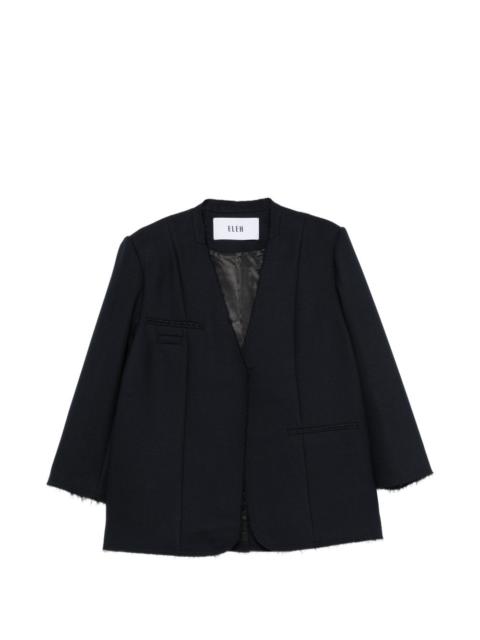 ELEH frayed-edge jacket