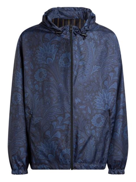 Etro floral paisley-pattern windbreaker jacket