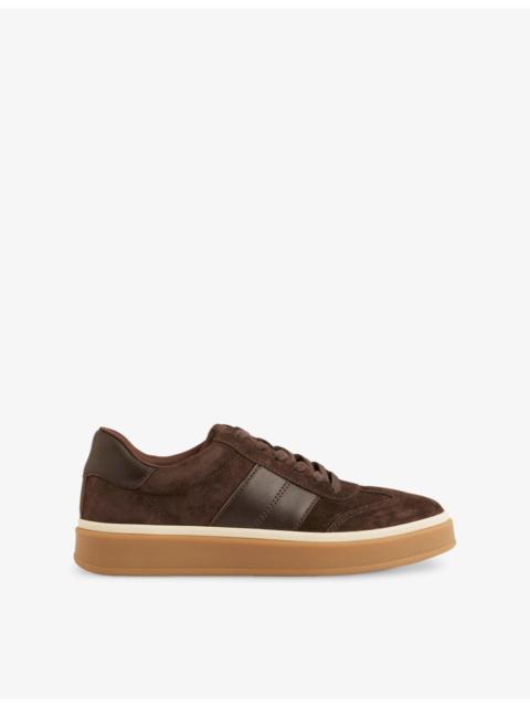 REISS Lizzie Suede Low-Top Trainers