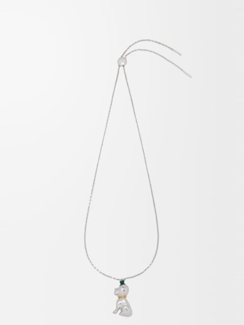 Loewe Dog necklace in enamel