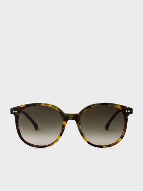 Paul Smith Havana Khaki 'Finch' Sunglasses