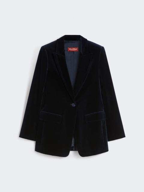 Max Mara QUADRO Smooth velvet blazer