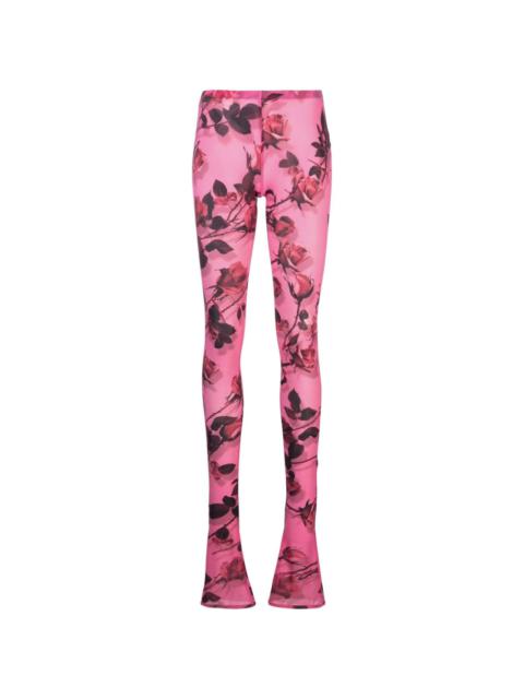 floral-print jersey leggings