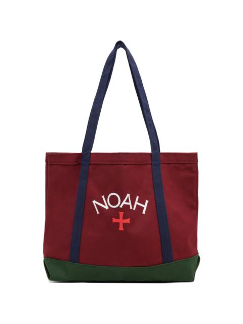 Noah Red Tri-Color Logo Tote
