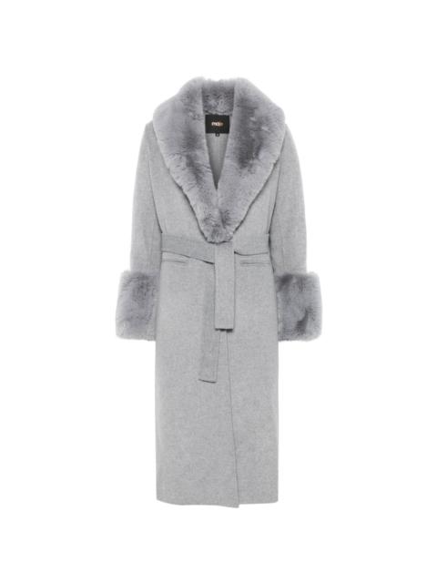 faux-fur-trim coat