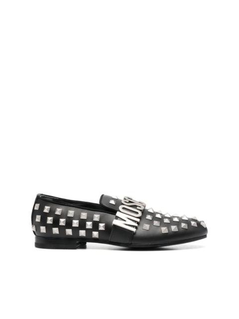 Moschino all-over stud-embellished loafers