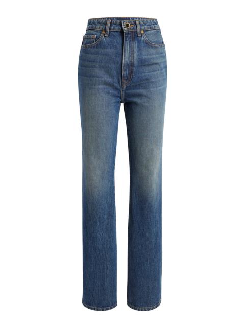 KHAITE Danielle High-Rise Skinny Jeans medium wash