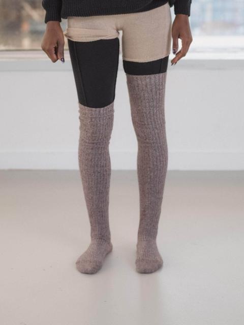 BASERANGE Overknee Socks - Fine Organic Cotton Rib