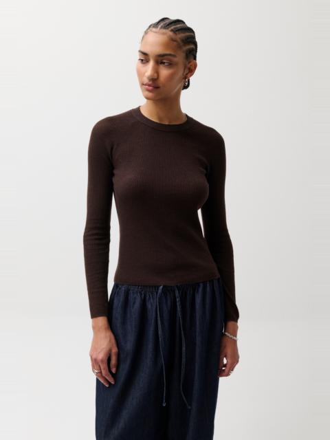 PISTOLA JUNO FEATHERWEIGHT SWEATER - MOCHA