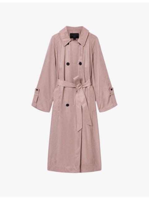 ALLSAINTS Lizie Relaxed-Fit Woven Trench Coat