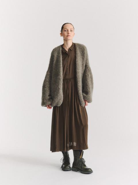 CASEY/CASEY SHORT CARDIGAN - MOHAIR - KHAKI