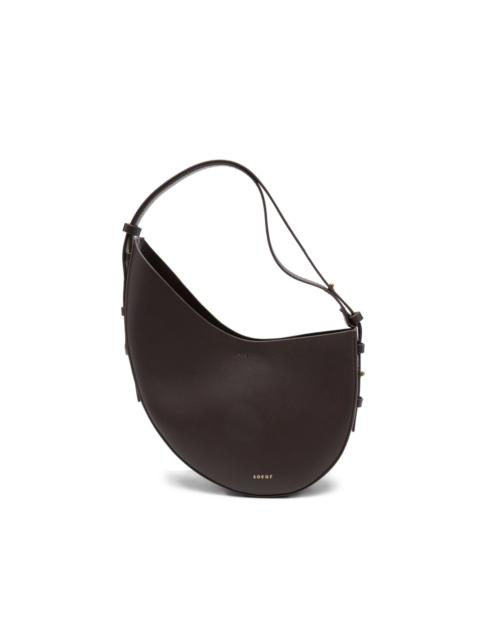 soeur crescent-shape leather shoulder bag