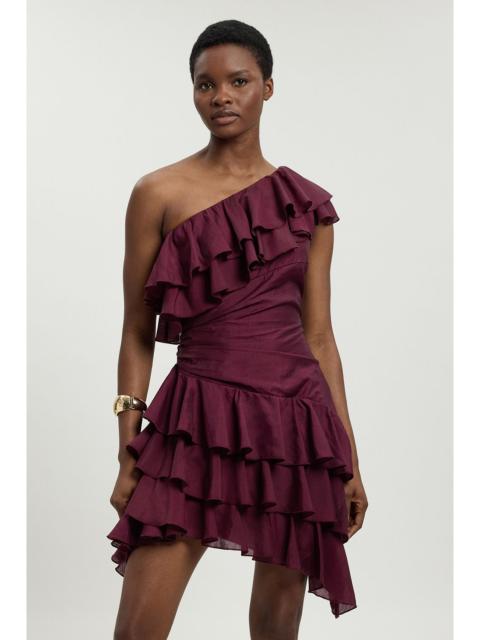 KAREN MILLEN Drama Frill Midi Dress