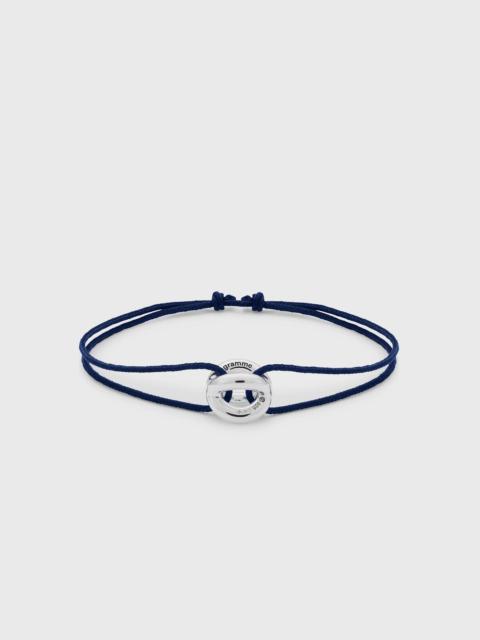 le gramme 3g polished sterling silver navy entrelacs cord bracelet