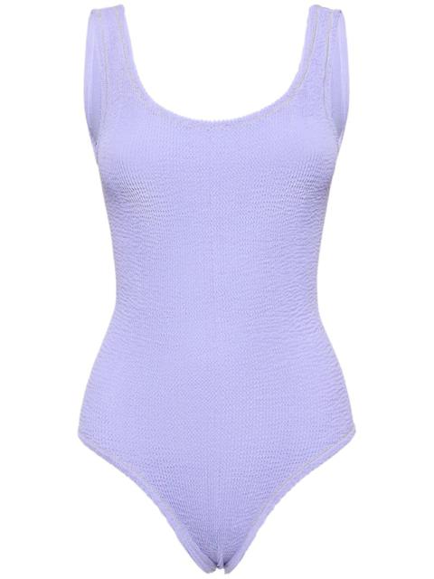 Reina Olga Papaia crinkled one piece swimsuit