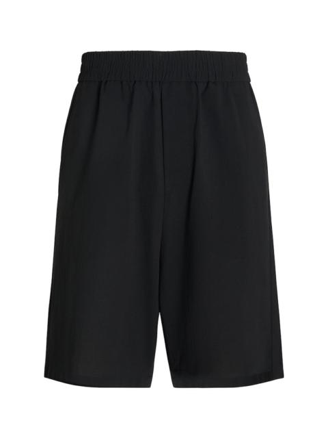 AMI Paris Cotton crepe Bermuda shorts