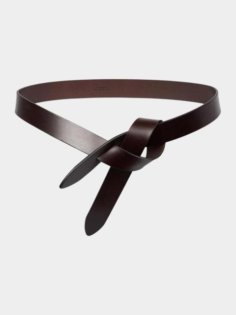 Isabel Marant Lecce Leather Pull-Through Belt