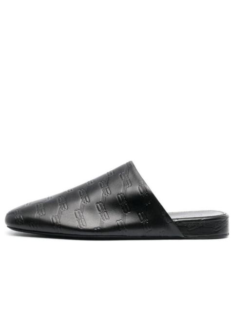 BALENCIAGA Balenciaga Leather Cosy BB Mules 'Black' 743926WB7221000