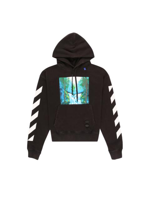 Off-White Diag Waterfall Over Hoodie 'Black / Multicolor'