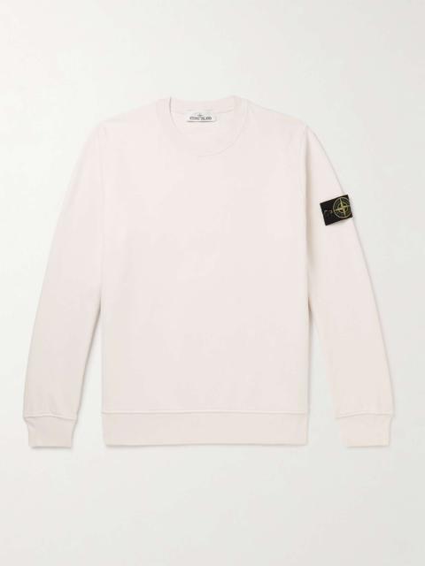 Stone Island Logo-Appliquéd Cotton-Jersey Sweatshirt