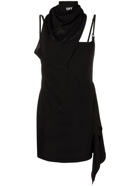 Off-White scarf detail sleeveless dress