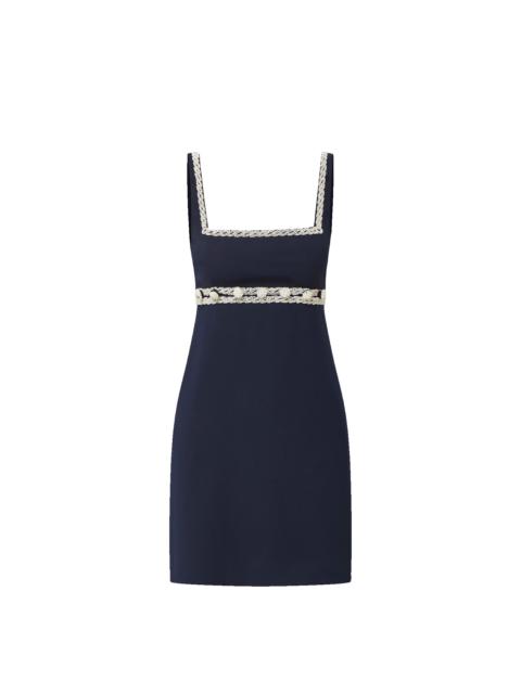 VERONICA BEARD LUNETTE BEADED MINI DRESS