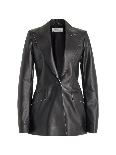 GABRIELA HEARST Leiva Blazer in Black Leather