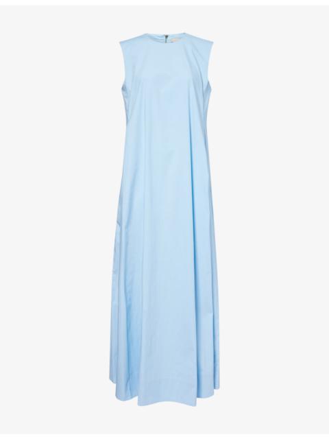 ROTATE Karla Sleeveless Stretch-Cotton Maxi Dress