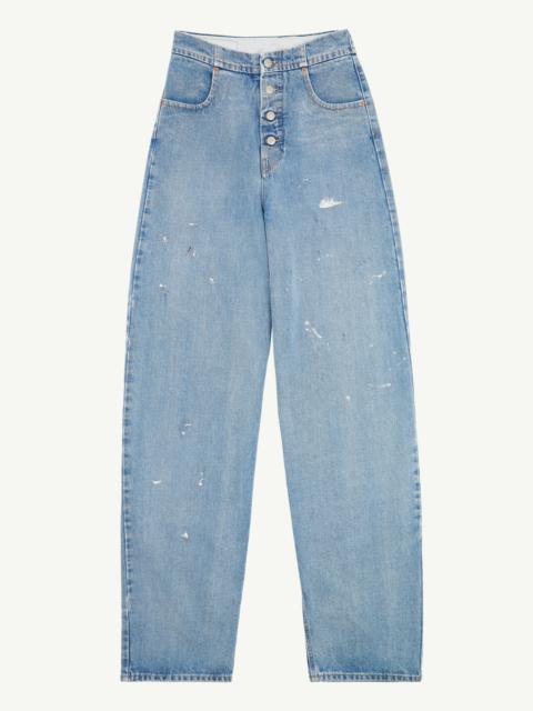 Loose Fit Denim Trousers