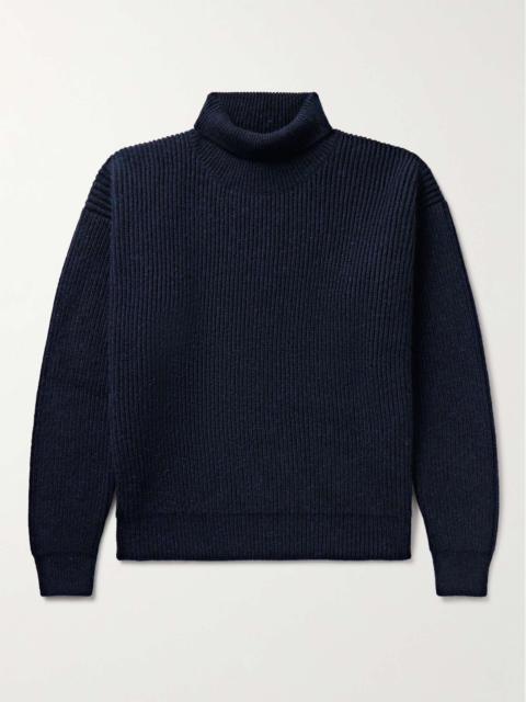 Ribbed Cashmere and Mohair-Blend Rollneck Sweater