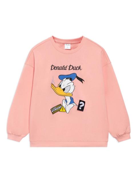 Li-Ning (WMNS) Li-Ning x Disney Donald Duck Graphic Sweatshirt 'Pink' AWDS596-3