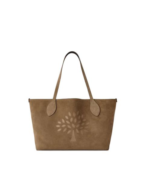 Mulberry Tree-motif suede tote bag