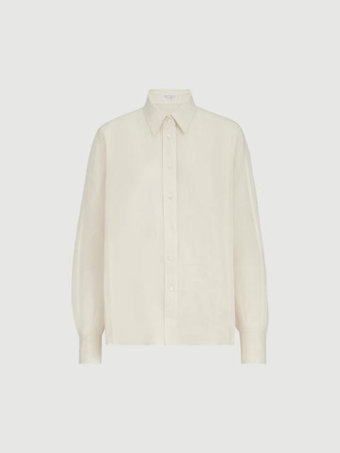Brunello Cucinelli Linen and cotton organza shirt
